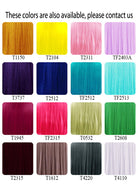 18"/28"/39" Straight Heat Resistant Custom Made Synthetic Sewn Hair Weft