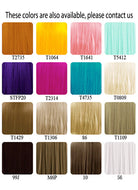 18"/28"/39" Straight Heat Resistant Custom Made Synthetic Sewn Hair Weft