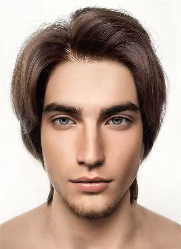 Disney Tangled Flynn Rider Brunette Straight Lace Front Synthetic Men's Wig LF6031