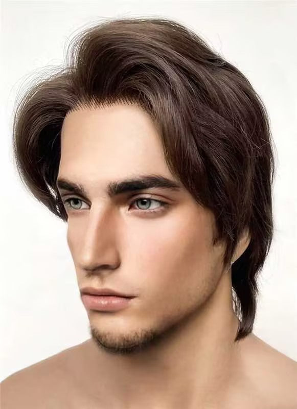 Disney Tangled Flynn Rider Brunette Straight Lace Front Synthetic Men's Wig LF6031