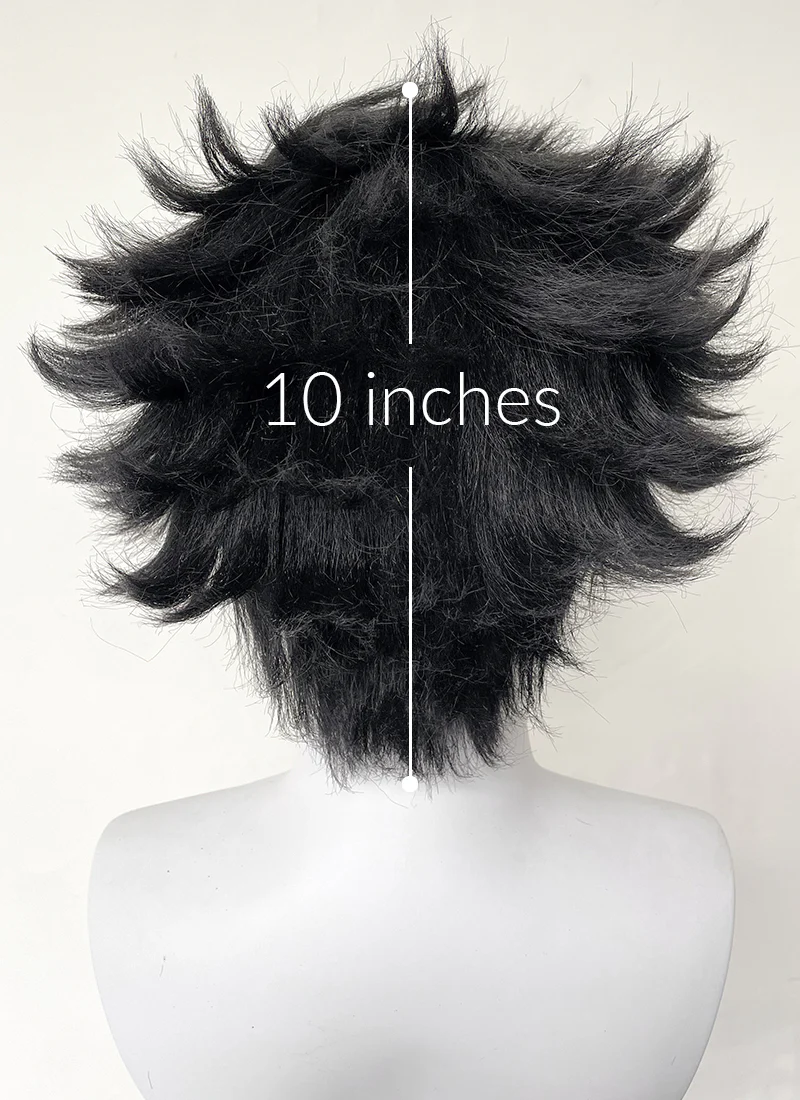 Hazbin Hotel Husk Black Lace Front Synthetic Men's Wig LF6068