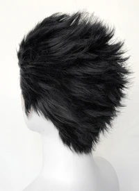 Nana Ren Honjo Wavy Black Lace Front Synthetic Men's Wig LF6075