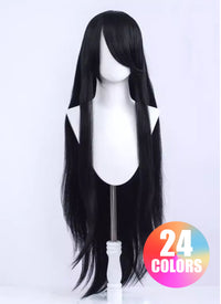 Long Straight Black Cosplay Wig LW004