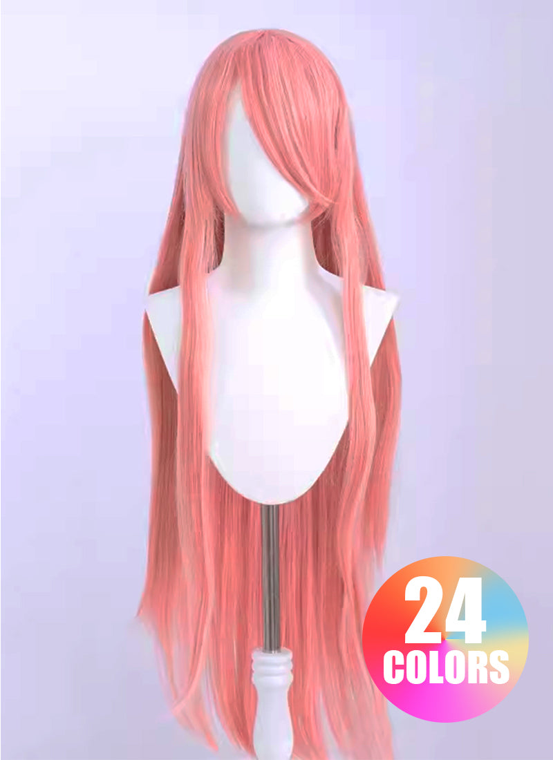 Long Straight Pink Cosplay Wig LW011