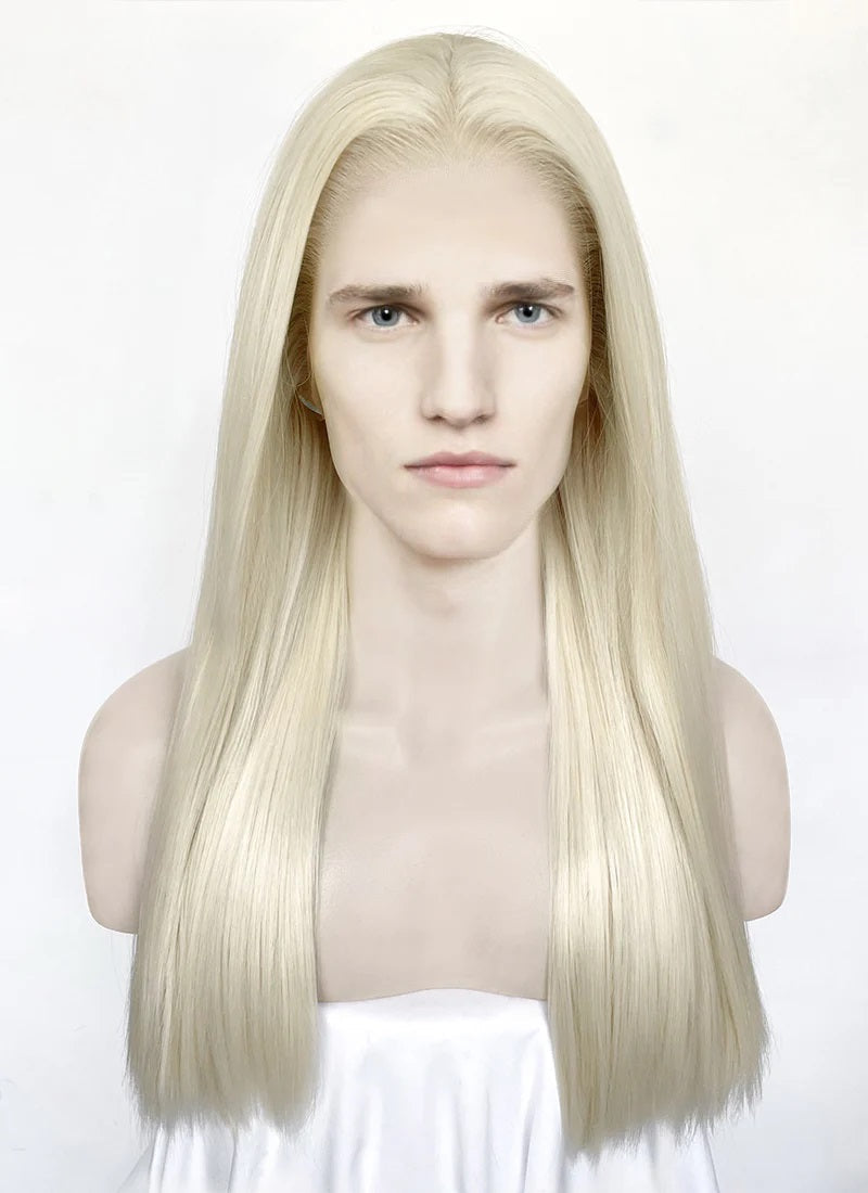 House of the Dragon Aemond Targaryen Straight Platinum Blonde Lace Front Synthetic Men's Wig LW4042