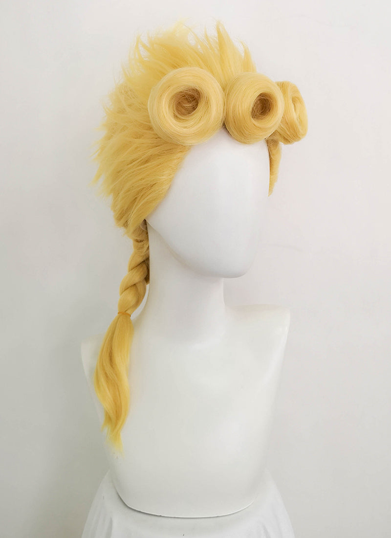 JoJo's Bizarre Adventure Giorno Giovanna Long Blonde Cosplay Wig TB1629