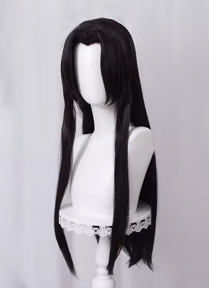 Demon Slayer: Kimetsu no Yaiba Kochou Kanae Long Black Cosplay Wig TB1679