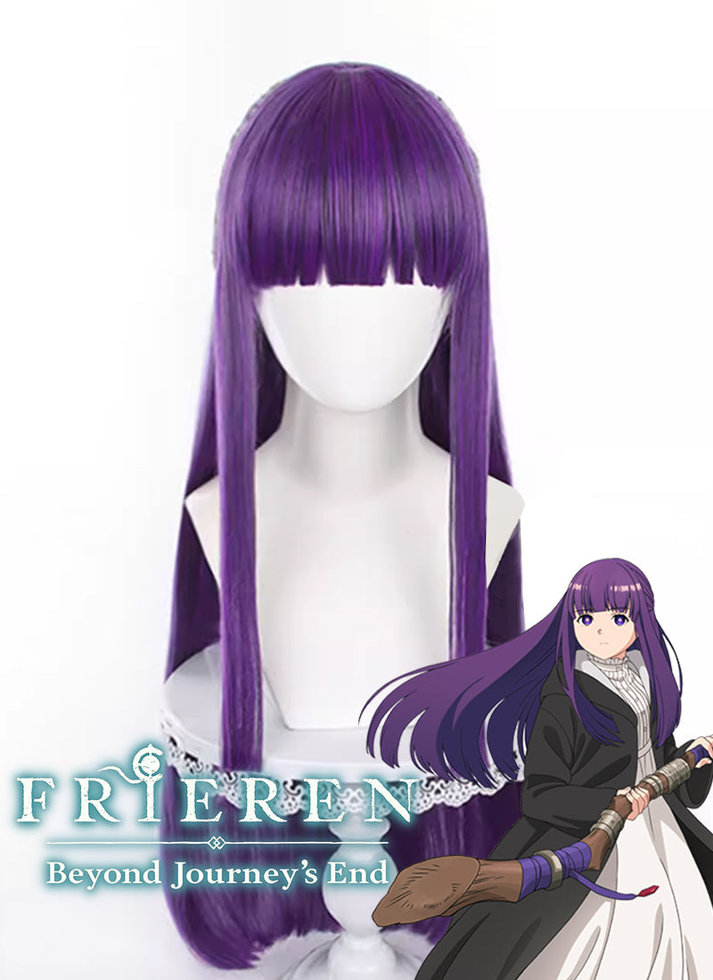 Frieren: Beyond Journey's End Fern Long Purple Cosplay Wig TB1694