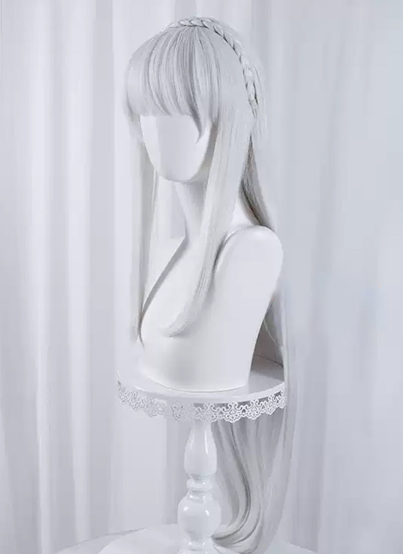 Re: Life In A Different World From Zero Emilia Long Straight White Cosplay Wig TB1723