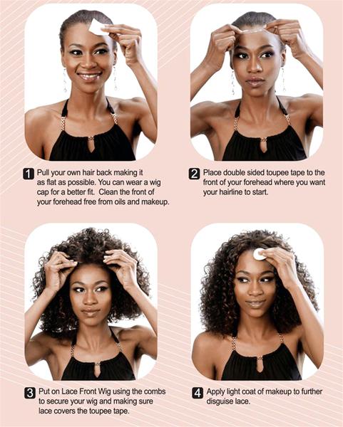 Long Straight Green Lace Front Synthetic Hair Wig LF031 - CosplayBuzz