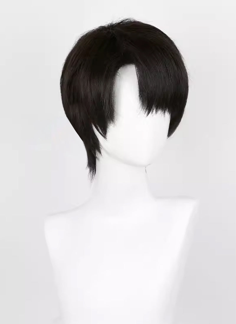 Attack on Titan Levi Ackerman Short Brunette Cosplay Wig TB1671