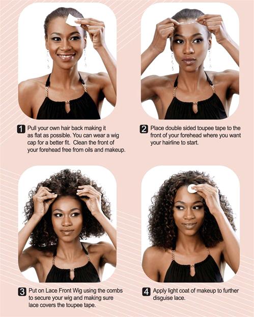 Medium Straight Jet Black Lace Front Synthetic Hair Wig LF262 - CosplayBuzz