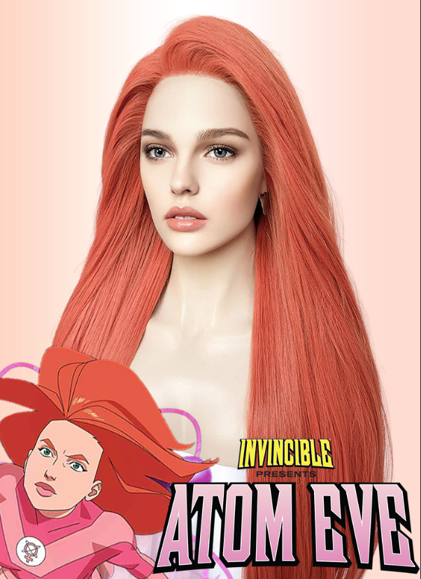 ALL WiGジュリアオジェ Invincible Atom Eve Straight Yaki Ginger Lace Front