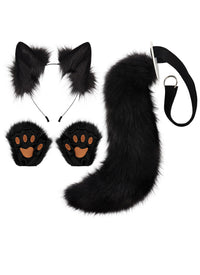 Furry Fox Ears and Tail and Gloves Set Cosplay Accessories AC106