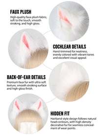 Furry Fox Ears and Tail and Gloves Set Cosplay Accessories AC106