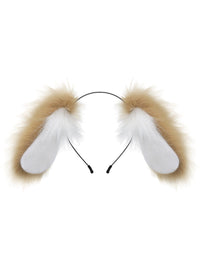 Furry Plush Lop Dog Headband Cosplay Accessories AC107