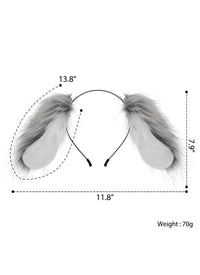 Furry Plush Lop Dog Headband Cosplay Accessories AC107