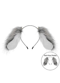 Furry Plush Lop Dog Headband Cosplay Accessories AC107
