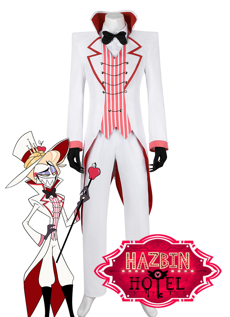 Hazbin Hotel The Devil Lucifer Morningstar Cosplay Costume Outfit Full Set CS795