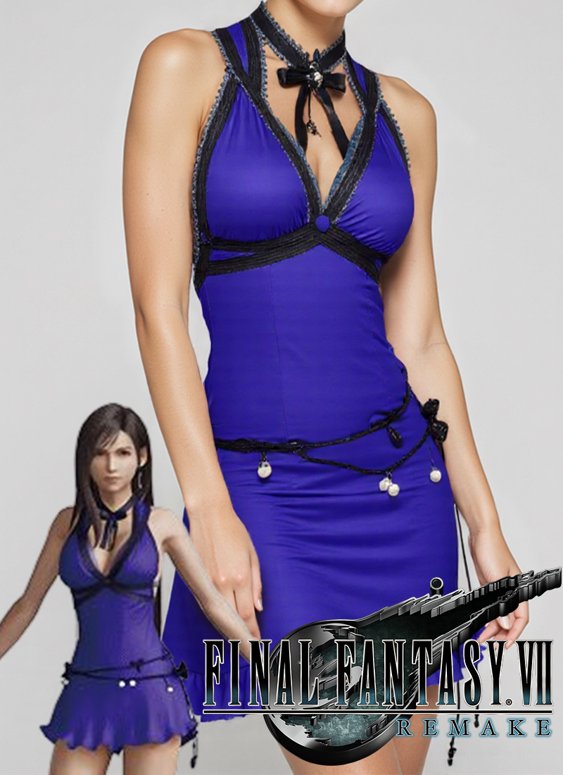 Final Fantasy VII Remake Tifa Lockhart Anime Cosplay Costume Full Dress CS803