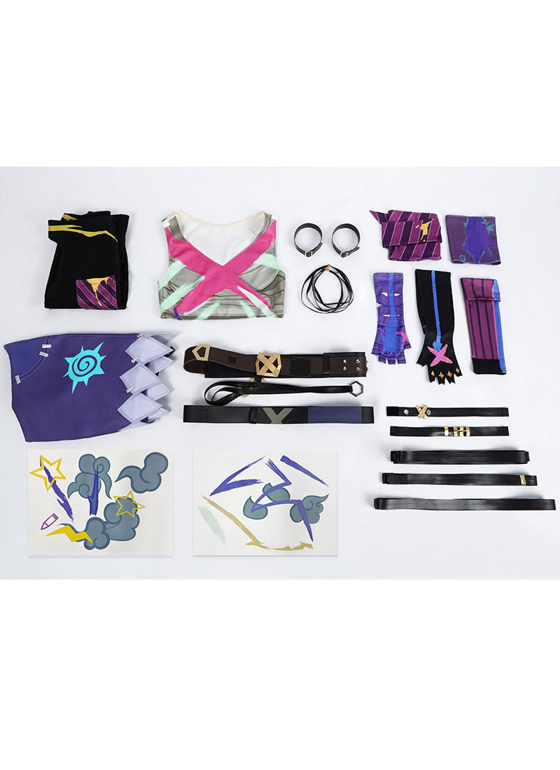 Arcane: League of Legends LOL Jinx Cosplay Costume Outfit Full Set CS822