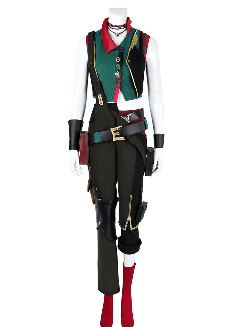 Arcane: League of Legends LOL Jinx Powder Cosplay Costume Outfit Full Set CS823