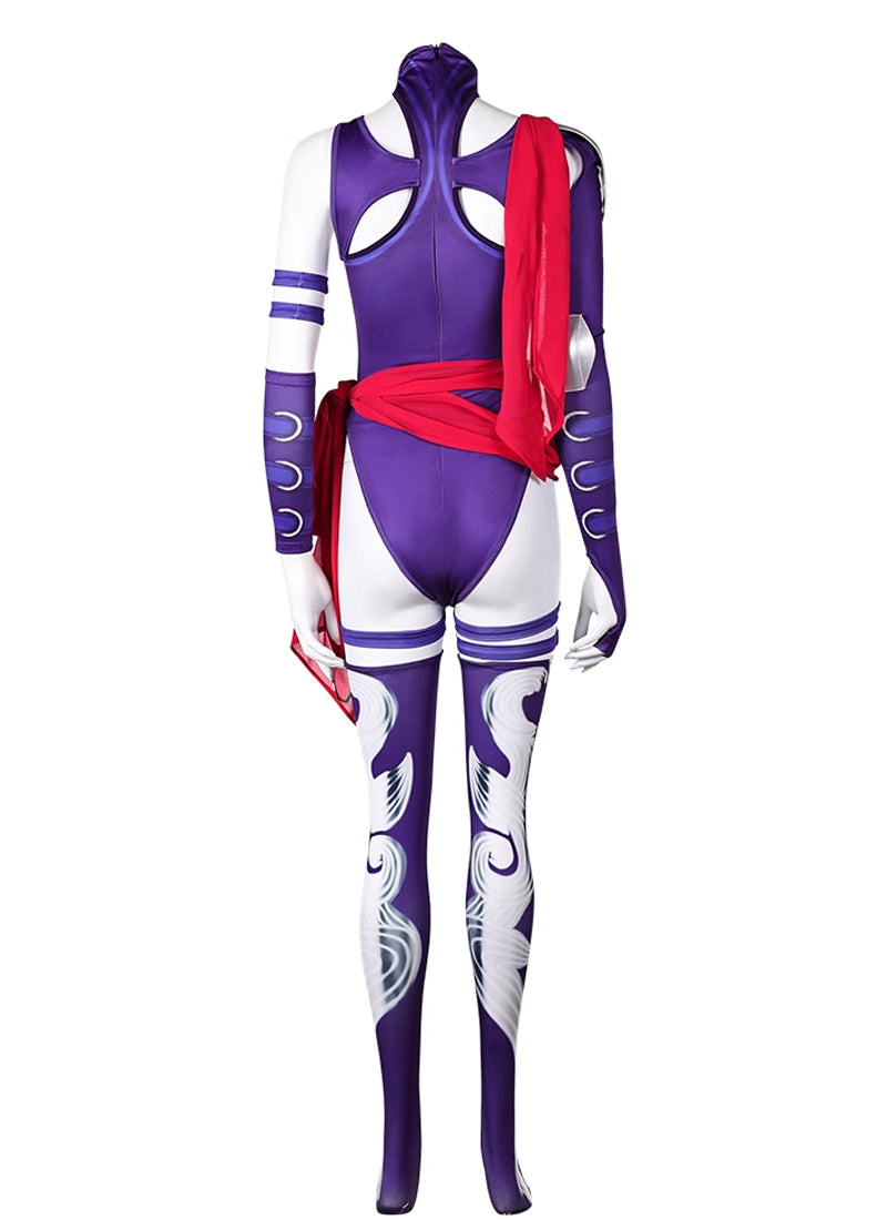 Marvel Rivals Psylocke Cosplay Set Purple Ninja Bodysuit Roleplay CS828