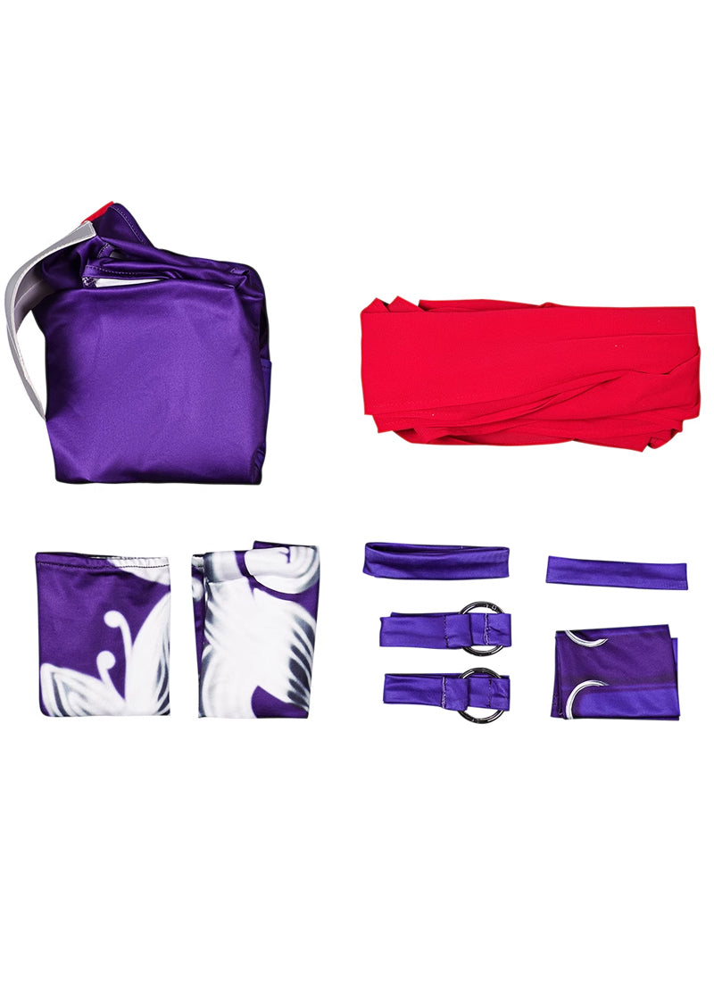 Marvel Rivals Psylocke Cosplay Set Purple Ninja Bodysuit Roleplay CS828