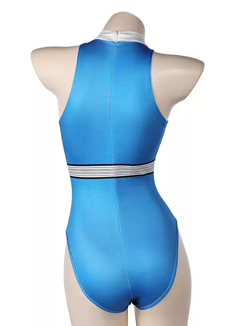 Fantastic Four Invisible Woman Sue Storm Sexy Swimsuit Cosplay Costume CS830