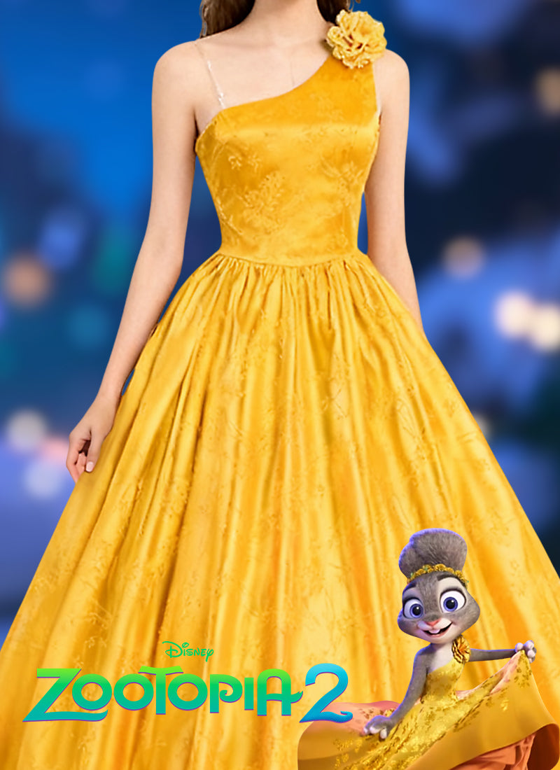 Zootopia 2 Judy Hopps Cosplay Yellow Dress Costume CS880