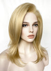 Medium Straight Golden Blonde Lace Front Synthetic Hair Wig LF1320
