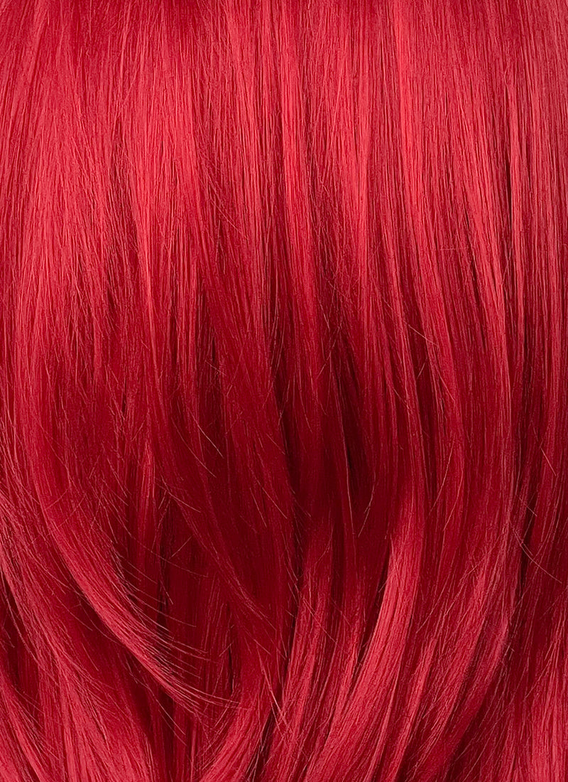 Medium Straight Red Lace Front Synthetic Hair Wig LF1324