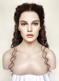 Star Wars Padme Amidala Brunette Braided Lace Front Synthetic Wig LF2144