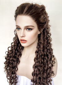 Star Wars Padme Amidala Brunette Braided Lace Front Synthetic Wig LF2144