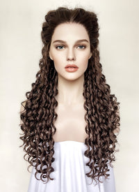 Star Wars Padme Amidala Brunette Braided Lace Front Synthetic Wig LF2144