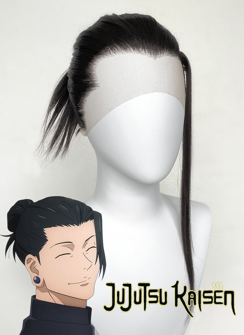 Jujutsu Kaisen Suguru Geto Black Braided Lace Front Synthetic Wig LF2146