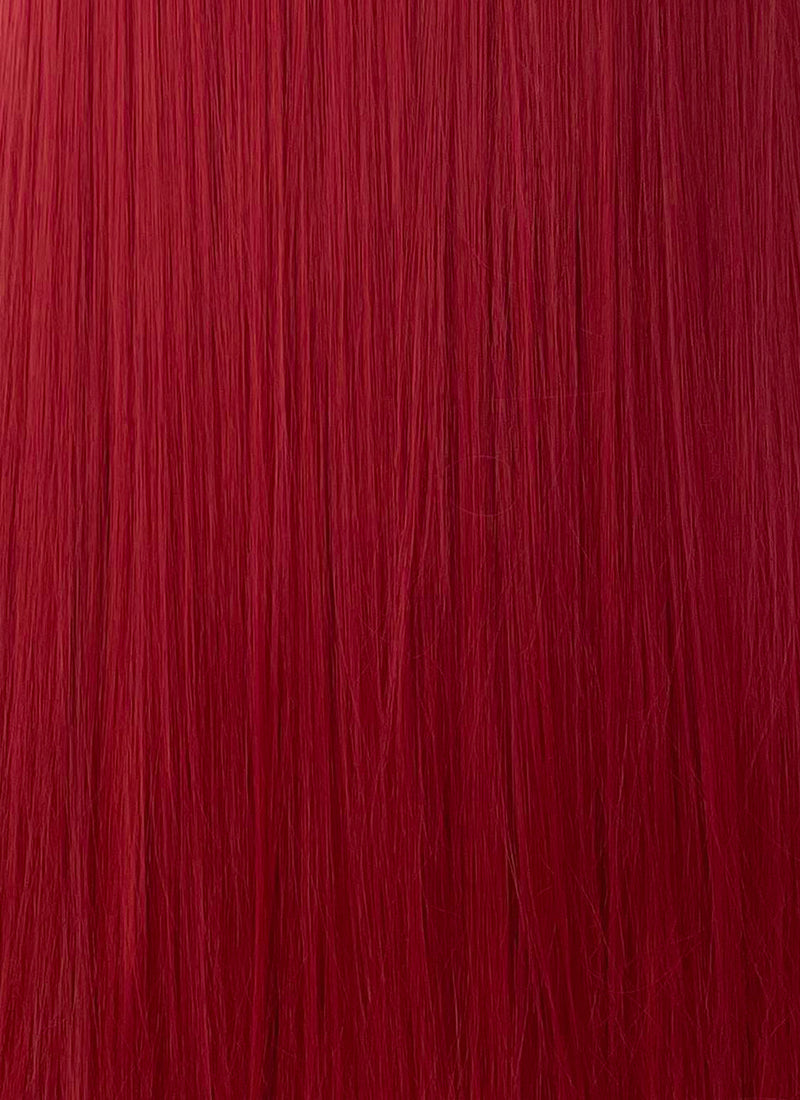 Disney The Nightmare Before Christmas Sally Long Straight Red Lace Front Synthetic Hair Wig LF5058