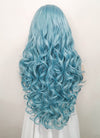 Long Wavy Pastel Blue Lace Front Synthetic Hair Wig LF5132