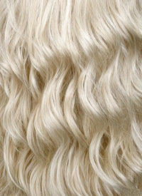 Long Wavy Light Ash Blonde Lace Front Synthetic Hair Wig LF6004