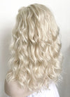 Long Wavy Light Ash Blonde Lace Front Synthetic Hair Wig LF6004