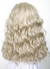 Long Wavy Light Ash Blonde Lace Front Synthetic Hair Wig LF6004