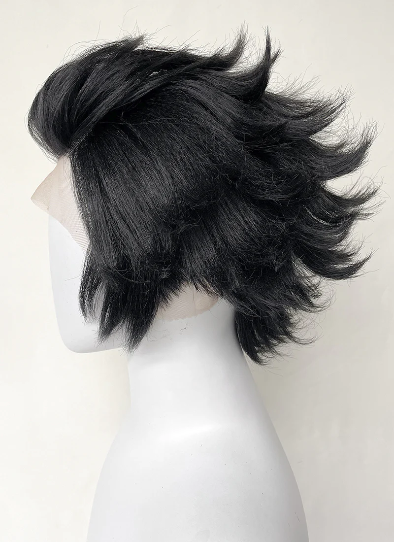 Hazbin Hotel Husk Black Lace Front Synthetic Men's Wig LF6068
