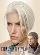 Final Fantasy Remake Rufus Shinra Platinum Blonde Short Straight Lace Front Synthetic Men's Wig LF6078