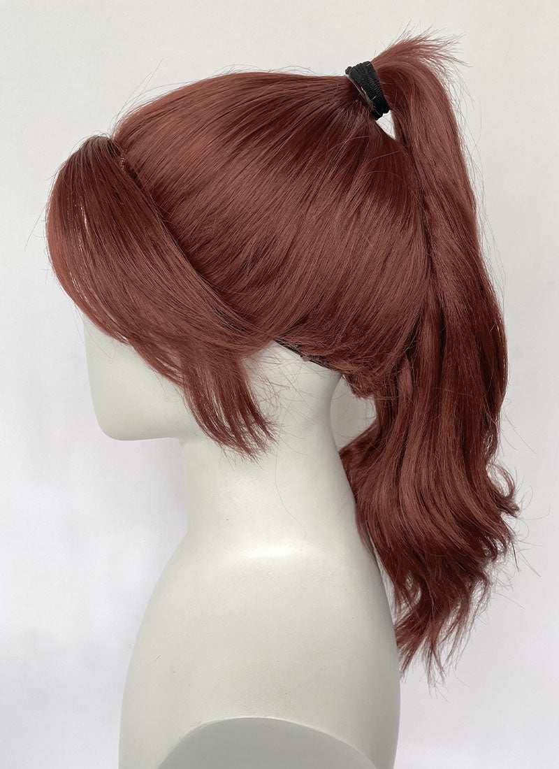 Clair Obscur: Expedition 33 Maelle Reddish Brown Lace Front Synthetic Cosplay Wig LF6123