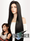 Final Fantasy Remake Tifa Lockhart Long Straight Natural Black Lace Front Synthetic Wig LF701AA