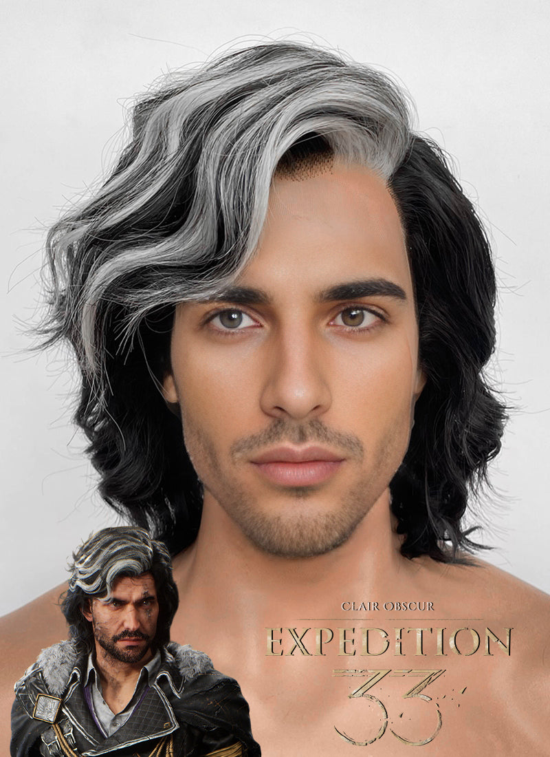Clair Obscur: Expedition 33 Verso Black Mixed Silver Grey Wavy