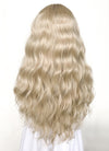 Long Wavy Ash Blonde With Brown Roots Lace Front Synthetic Hair Wig LFK5501