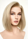 Short Straight Bob Blonde Lace Front Synthetic Hair Wig LFK5542