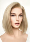 Short Straight Bob Blonde Lace Front Synthetic Hair Wig LFK5542