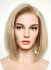 Short Straight Bob Blonde Lace Front Synthetic Hair Wig LFK5542